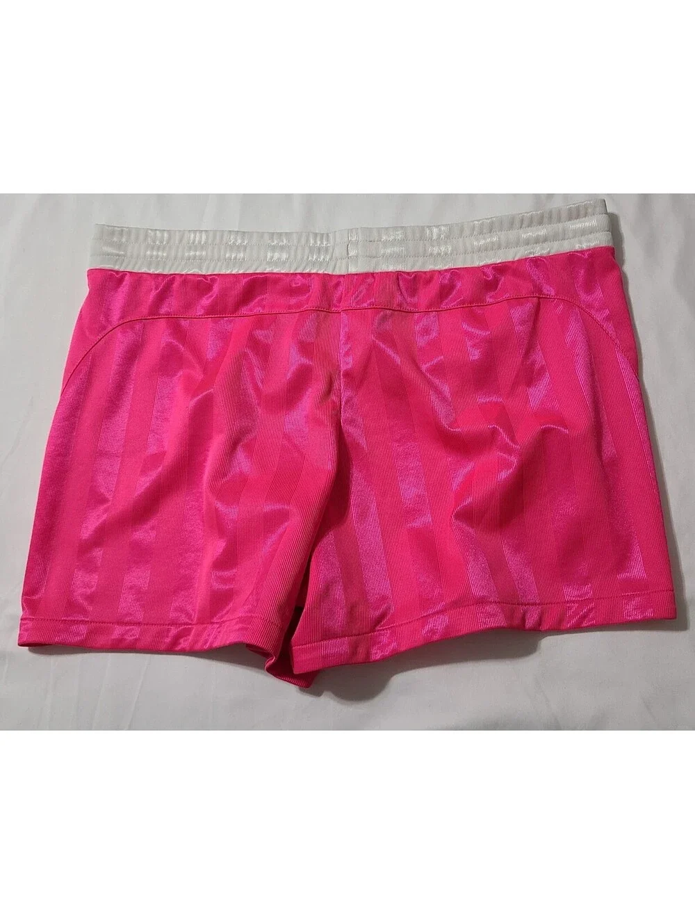 Nike Athletic Shorts Womens Sz Medium Hyper Pink Running Training Drawstring EUC
